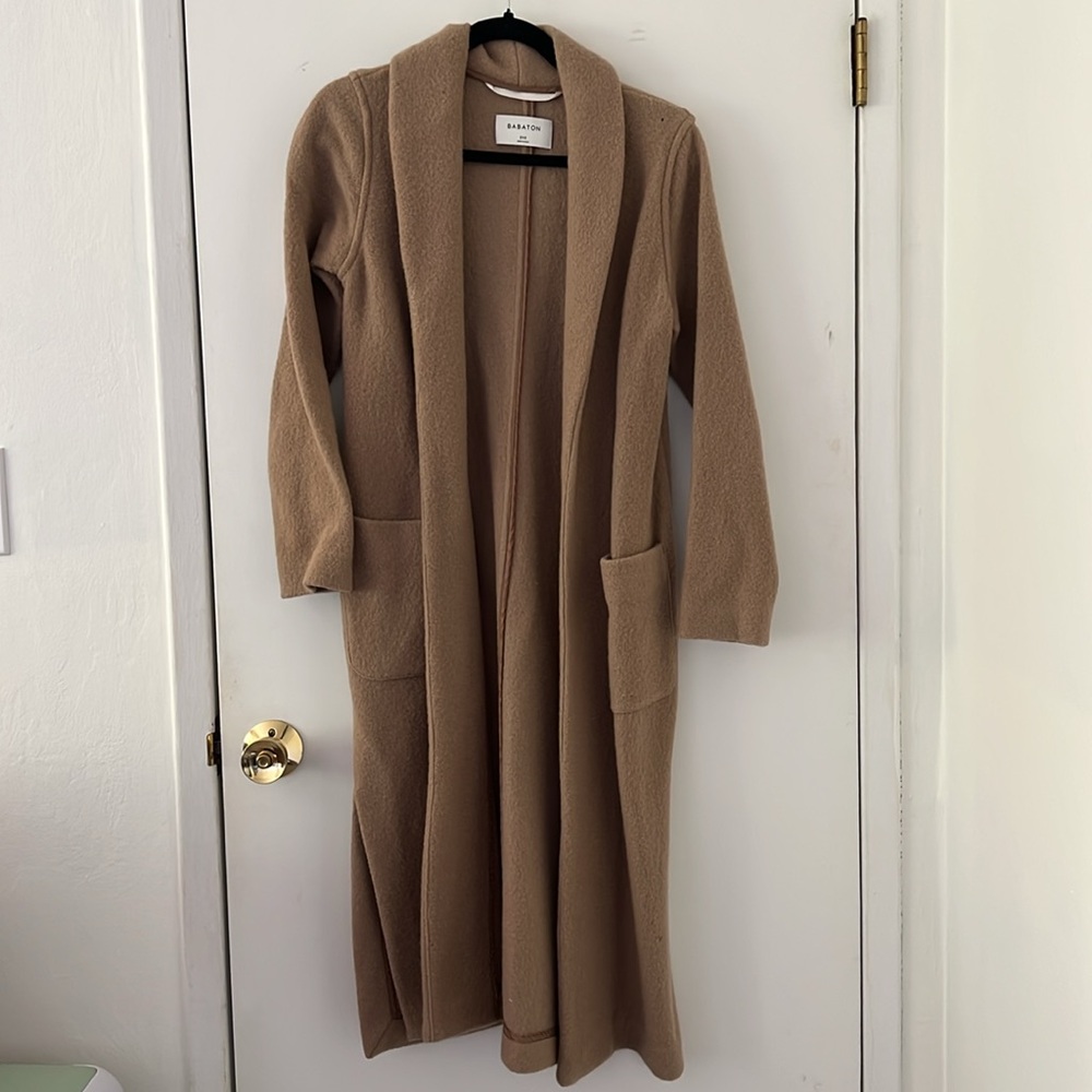 Babaton aritzia duster cardigan coat